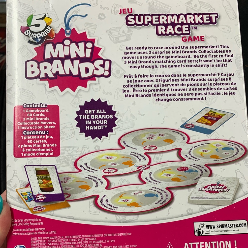 Mini brands supermarket race game